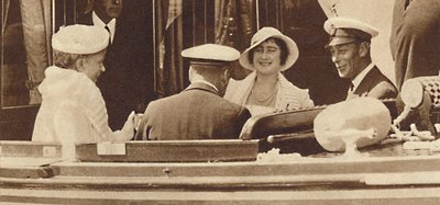 Rodinný vtip - opuštění královské jachty Albert a Victoria v Cowes, c1935 1937 od Unbekannt