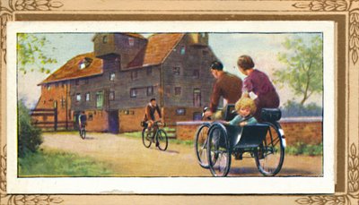 Rodinný tandem s postranním vozem, 1939 od Unbekannt