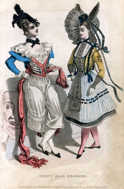 Efektní plesové šaty, 1830 od Unbekannt