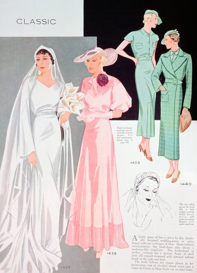 Módní ilustrace, 1935 od Unbekannt