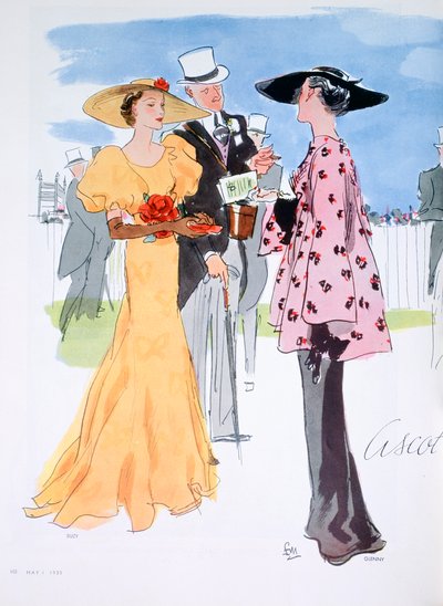 Módní ilustrace, 1935 od Unbekannt