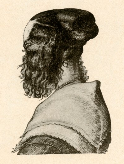 Módní styl kadeřnictví, vláda Karla I. a II., c1620-1680, 1937. od Unbekannt