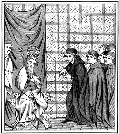 Členové pařížské univerzity hájící císaře Karla IV. 1316-1378 v letech 1377 1849 od Unbekannt