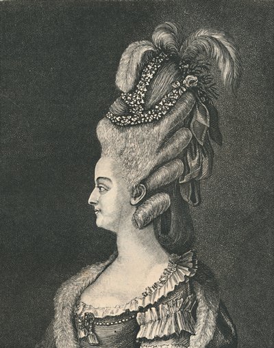 Dámská čelenka: Marie Antoinette, 1783, 1886 od Unbekannt