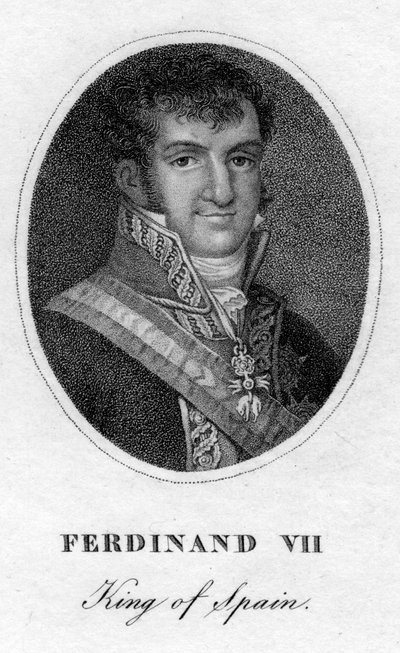 Ferdinand VII., španělský král, 19. století od Unbekannt