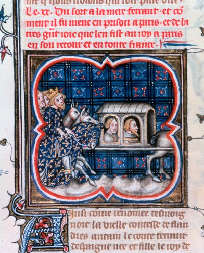 Fernando Portugalský zajat, c1212, 1375-1379 od Unbekannt