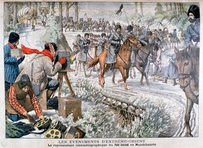 Natáčení v Mandžusku během rusko-japonské války, 1904 od Unbekannt