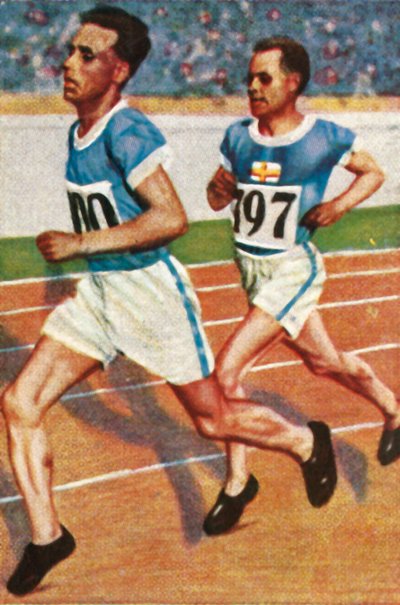 Finští běžci Ville Ritola a Paavo Nurmi, 1928. od Unbekannt