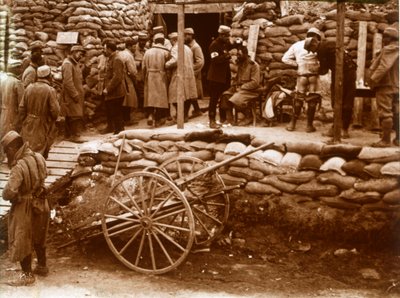 Stanoviště první pomoci, Ablain-Saint-Nazaire, Severní Francie, c1914-c1918 od Unbekannt