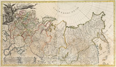 První obecná mapa Ruské říše, 1745 od Unbekannt