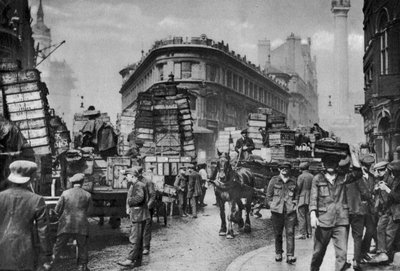 Rybí nosiči v Billingsgate, Londýn, 1926-1927 od Unbekannt