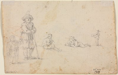 Five Figure Studies, 1600s. od Unbekannt