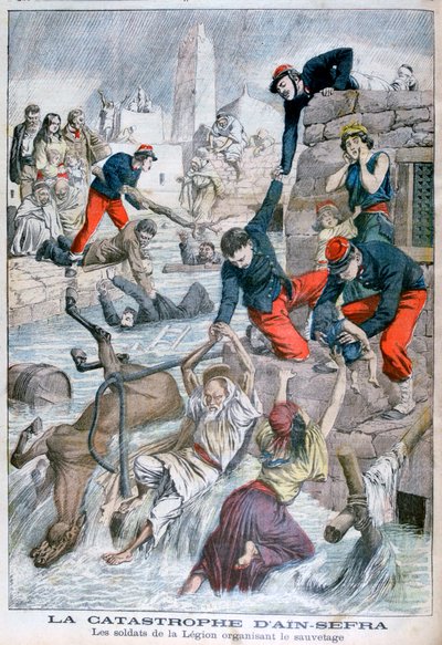 Blesková povodeň v Ain Sefra, Alžírsko, 1904 od Unbekannt