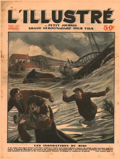 Povodeň v jižní Francii, 1932. od Unbekannt