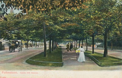 Folkestone. Castle Hill Avenue, konec 19. a začátek 20. století od Unbekannt
