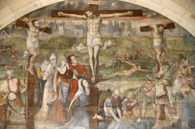 Obraz kapituly opatství Fontevrault (Fontevraud): Vzkříšení namaloval Thomas Pot kolem roku 1563, Fontevraud, Francie od Unbekannt