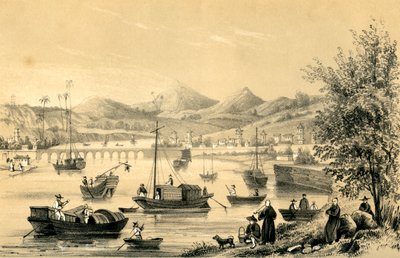 Foo Choo Foo, jeden z pěti přístavů otevřených pozdní smlouvou o britském obchodu, 1847 od Unbekannt