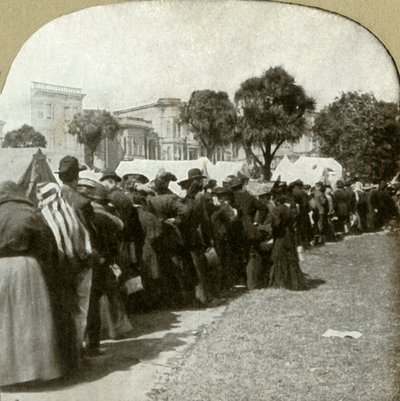 Formování chlebové linky na Jefferson Square, 1906. od Unbekannt