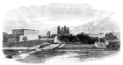Fort Church a South Barracks, Kalkata, Indie, 1870 od Unbekannt