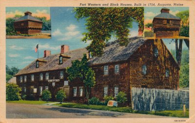 Fort Western a Block Houses, Augusta, Maine, 20. léta 20. století od Unbekannt