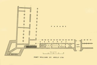 Fort William, S.E. Angle, 1756, 1925. od Unbekannt