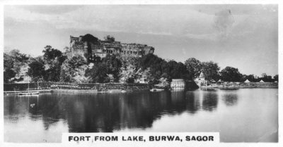 Pevnost od jezera, Burwa, Sagor, Indie, c1925 od Unbekannt