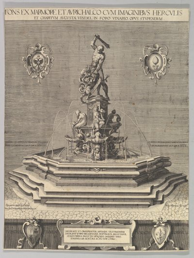 Herkulova fontána v Augsburgu Kopie, 1602. od Unbekannt