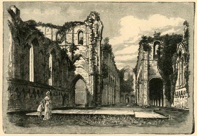 Fountains Abbey, 1898. od Unbekannt