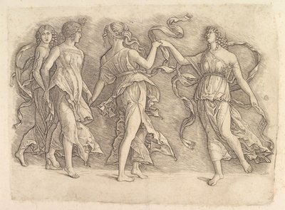 Čtyři tančící múzy, ca. 1497. od Unbekannt