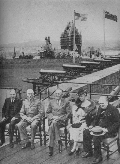 Čtvrtá konference Churchill-Roosevelt, 1943-44 od Unbekannt