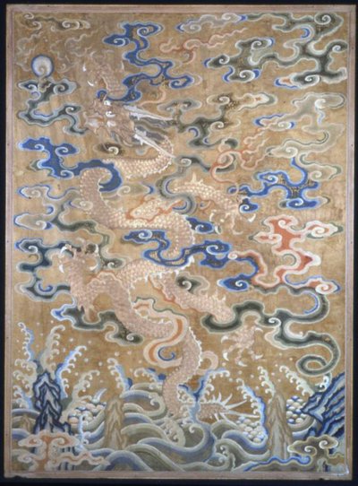 Fragment For a Curtain, Čína, dynastie Qing 1644-1911, 16751725. od Unbekannt