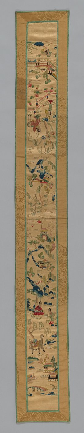 Fragment Sleeve Band, Čína, dynastie Qing 1644-1911, 185075. od Unbekannt