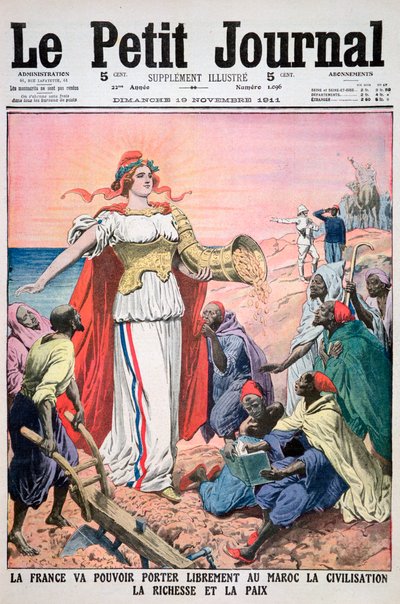Francie poskytuje Maroku civilizaci, bohatství a mír, 19. listopadu 1911 od Unbekannt