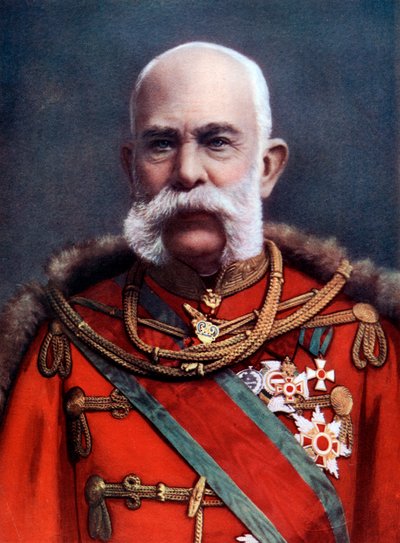 František Josef I., rakouský císař a uherský král, konec 19.-začátek 20. století od Unbekannt