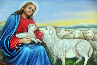 Františkánští misionáři kostela Marie. Ježíši, dobrý pastýř. Malování. Ho Či Minovo Město. Vietnam od Unbekannt