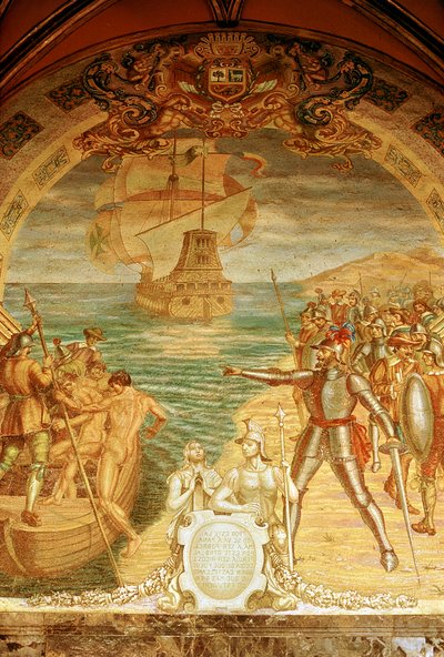 Francisco Pizarro c1478-1541, španělský conquistador od Unbekannt