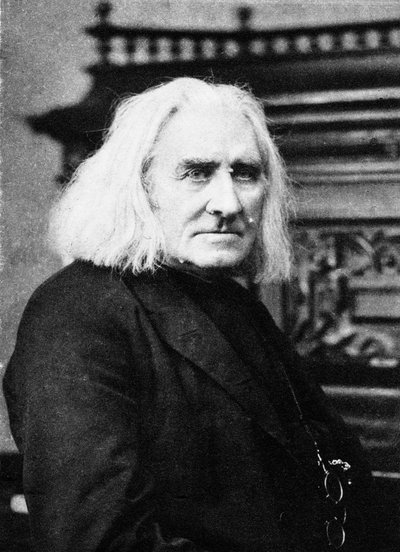 Franz Liszt , maďarský pianista a skladatel, konec 19. století od Unbekannt