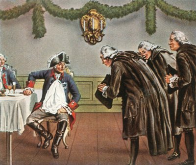 Fridrich Veliký a muži z Greiffenbergu, 1784, 1936. od Unbekannt