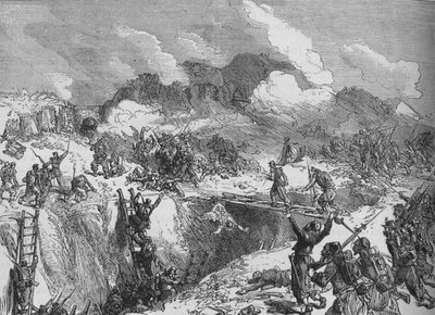 Francouzský útok na Malakhoff, c1880 od Unbekannt