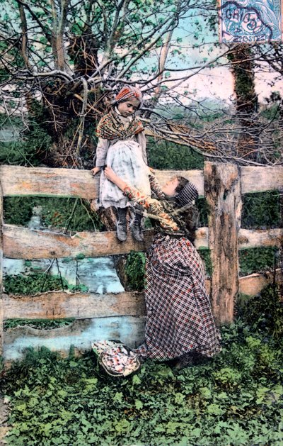 Francouzská pohlednice, c1900 od Unbekannt
