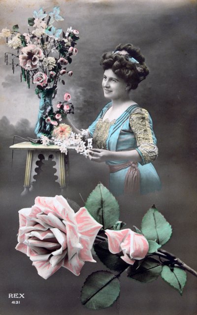 Francouzská pohlednice, c1900 od Unbekannt
