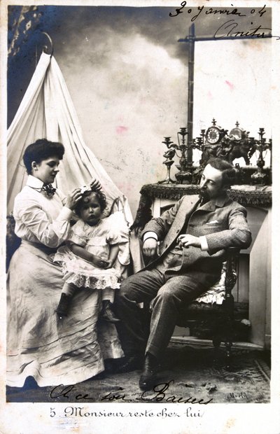 Francouzská pohlednice, c1900 od Unbekannt