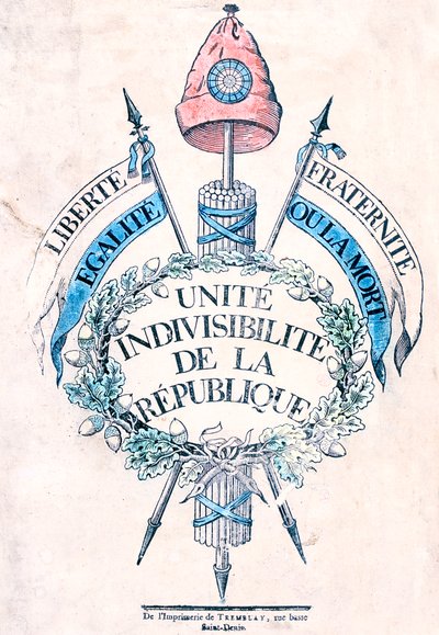 Francouzská revoluce 1789: Alegorický znak republiky od Unbekannt