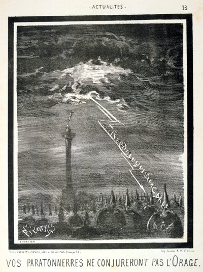 Francouzská protipruská karikatura, 1871. od Unbekannt