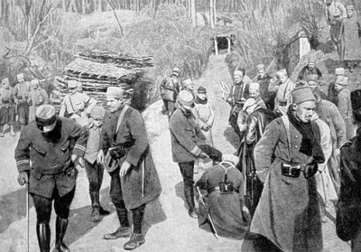 Francouzští koloniální vojáci v Pikardii, Francie, první světová válka, 1915 od Unbekannt