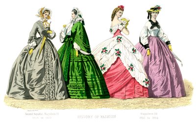 Francouzský kostým: Druhá republika, Napoleon III, 1882 od Unbekannt
