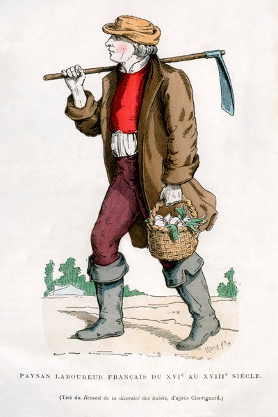 Francouzský rolnický dělník, 16. století 1882-1884 od Unbekannt