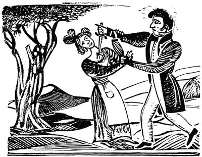 Francouzský populární dřevoryt používaný pro ilustraci vražd, c1840 1964. od Unbekannt