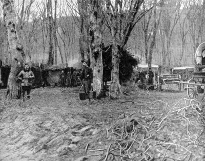 Francouzské odpočívadlo a vývařovna za linkami, 1. světová válka, 1915 od Unbekannt
