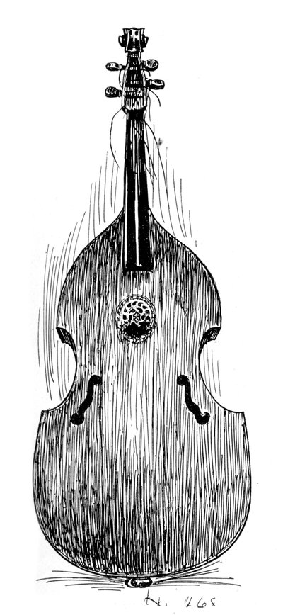 Francouzská viola da gamba, c1600, 1901 od Unbekannt